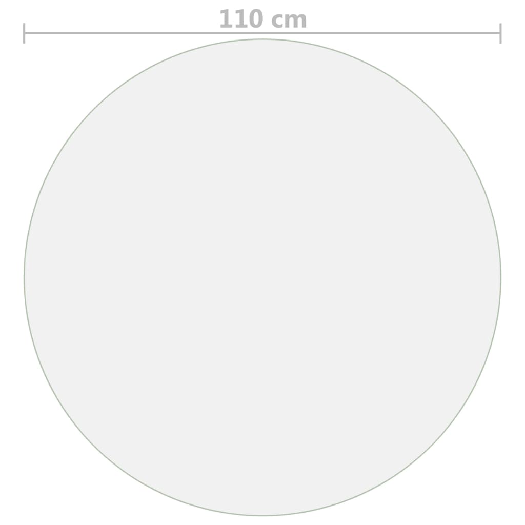 Tafelbeschermer Ø 110 cm 1,6 mm PVC mat is nu te koop bij PeponiXL, paradijselijk wonen!