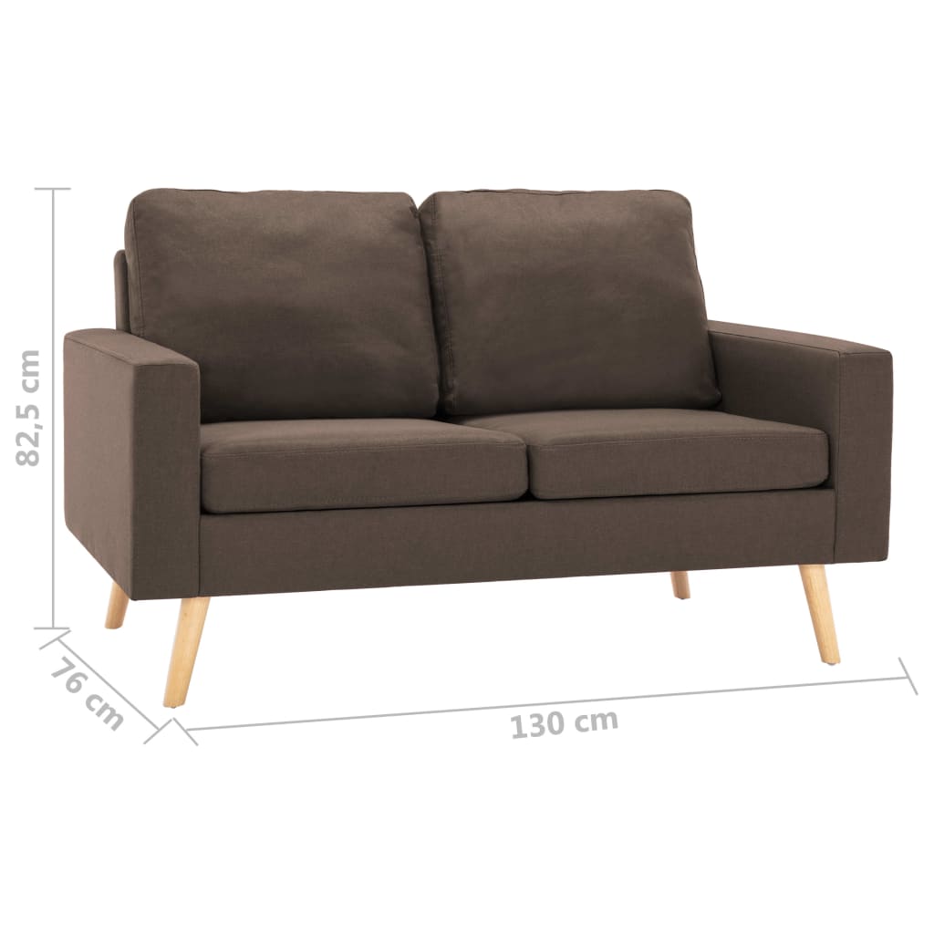 Tweezitsbank stof bruin is nu te koop bij PeponiXL, paradijselijk wonen!
