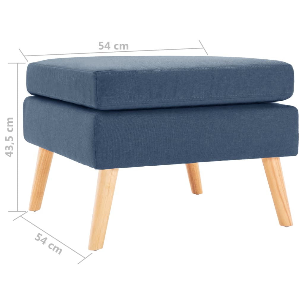 Voetenbank stof blauw is nu te koop bij PeponiXL, paradijselijk wonen!