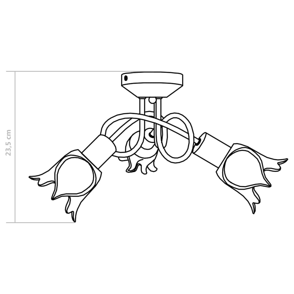 Plafondlamp met glazen tulpvormige kappen 3xE14 transparant is nu te koop bij PeponiXL, paradijselijk wonen!