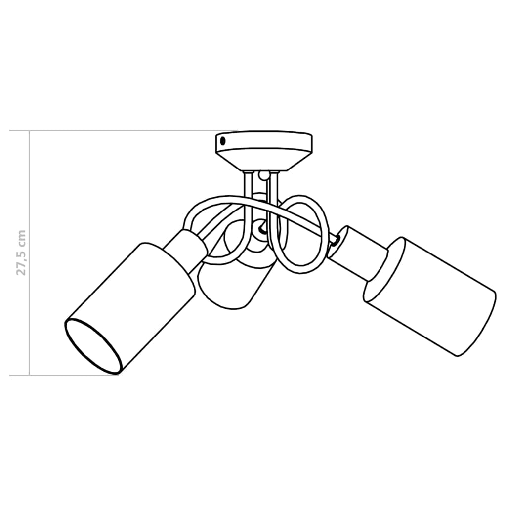 Plafondlamp met keramieke cilindervormige kappen 3xE14 wit is nu te koop bij PeponiXL, paradijselijk wonen!