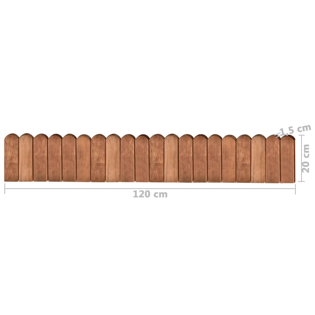 Gazonranden 2 st 120 cm geïmpregneerd grenenhout is nu te koop bij PeponiXL, paradijselijk wonen!