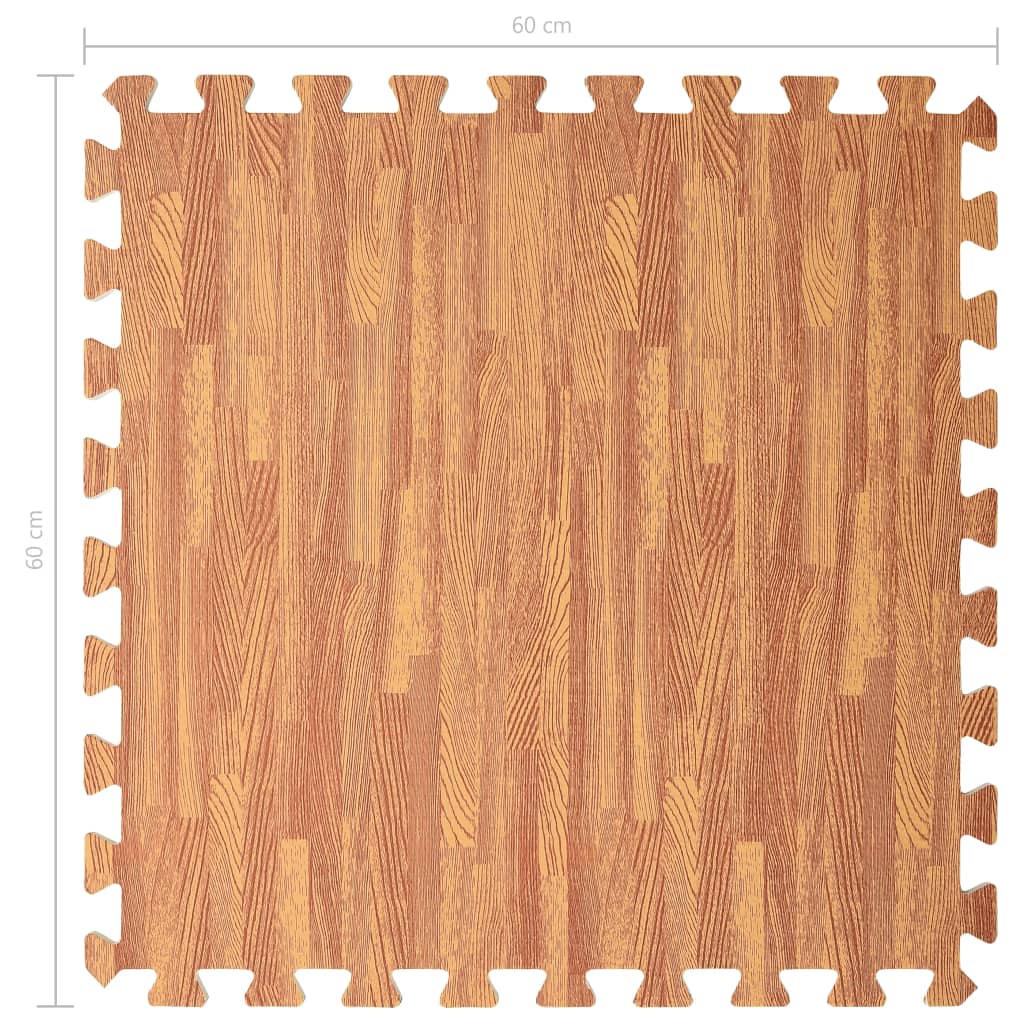 Vloermatten 24 st 8,64 ㎡ EVA-schuim houtnerfprint is nu te koop bij PeponiXL, paradijselijk wonen!