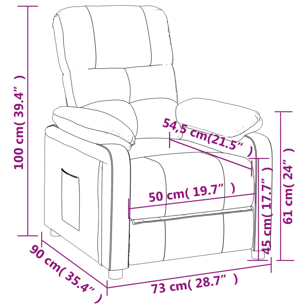 Fauteuil verstelbaar stof donkergrijs is nu te koop bij PeponiXL, paradijselijk wonen!