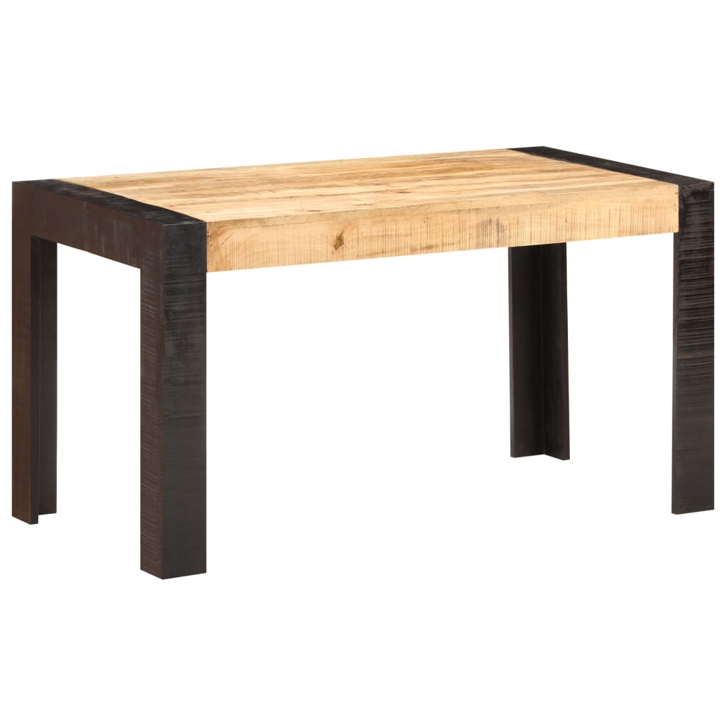 Eettafel 140x70x76 cm massief ruw mangohout is nu te koop bij PeponiXL, paradijselijk wonen!
