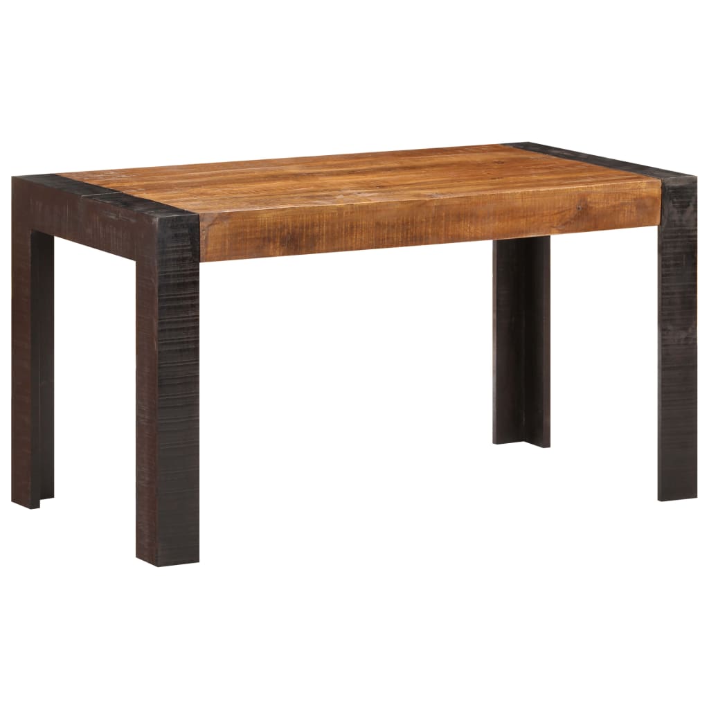 Eettafel 140x70x76 cm massief ruw mangohout is nu te koop bij PeponiXL, paradijselijk wonen!