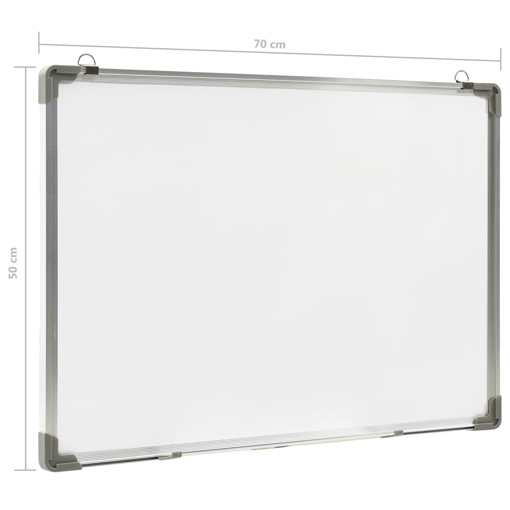 Whiteboard magnetisch 70x50 cm staal wit is nu te koop bij PeponiXL, paradijselijk wonen!