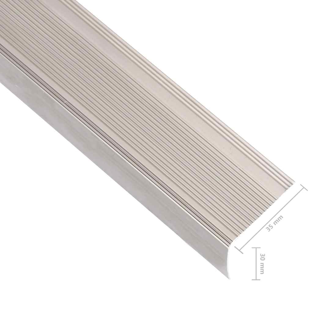 Trapneuzen L-vormig 15 st 100 cm aluminium champagnekleurig is nu te koop bij PeponiXL, paradijselijk wonen!