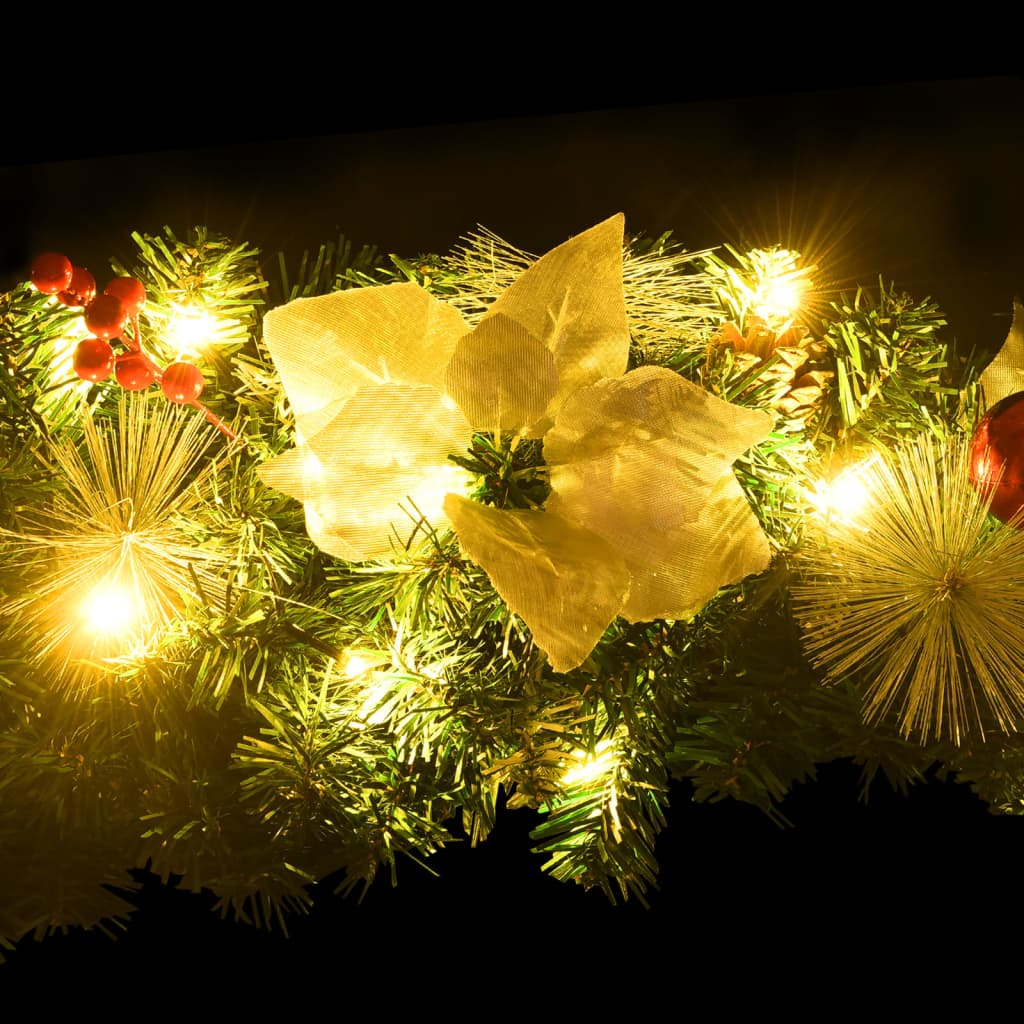 Kerstboog met LED-lampjes 90 cm PVC groen is nu te koop bij PeponiXL, paradijselijk wonen!