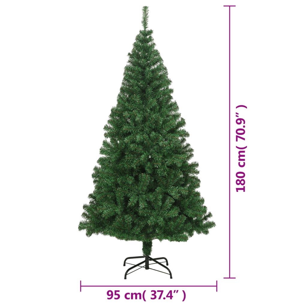 Kunstkerstboom met dikke takken 180 cm PVC groen is nu te koop bij PeponiXL, paradijselijk wonen!