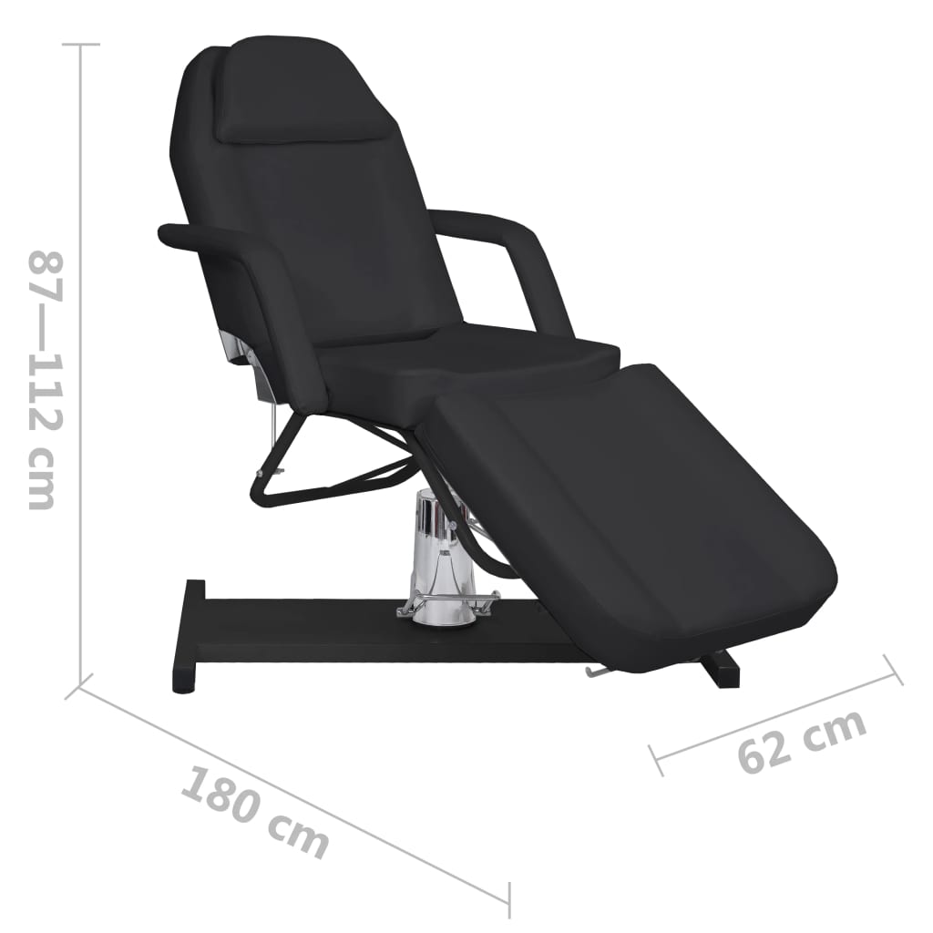 Massagetafel 180x62x(87-112) cm zwart is nu te koop bij PeponiXL, paradijselijk wonen!