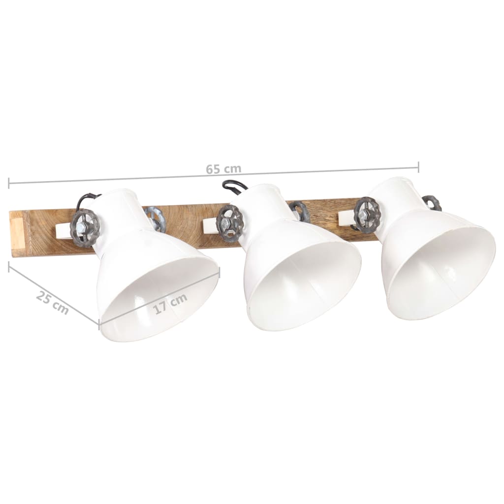 Wandlamp industrieel E27 65x25 cm wit is nu te koop bij PeponiXL, paradijselijk wonen!