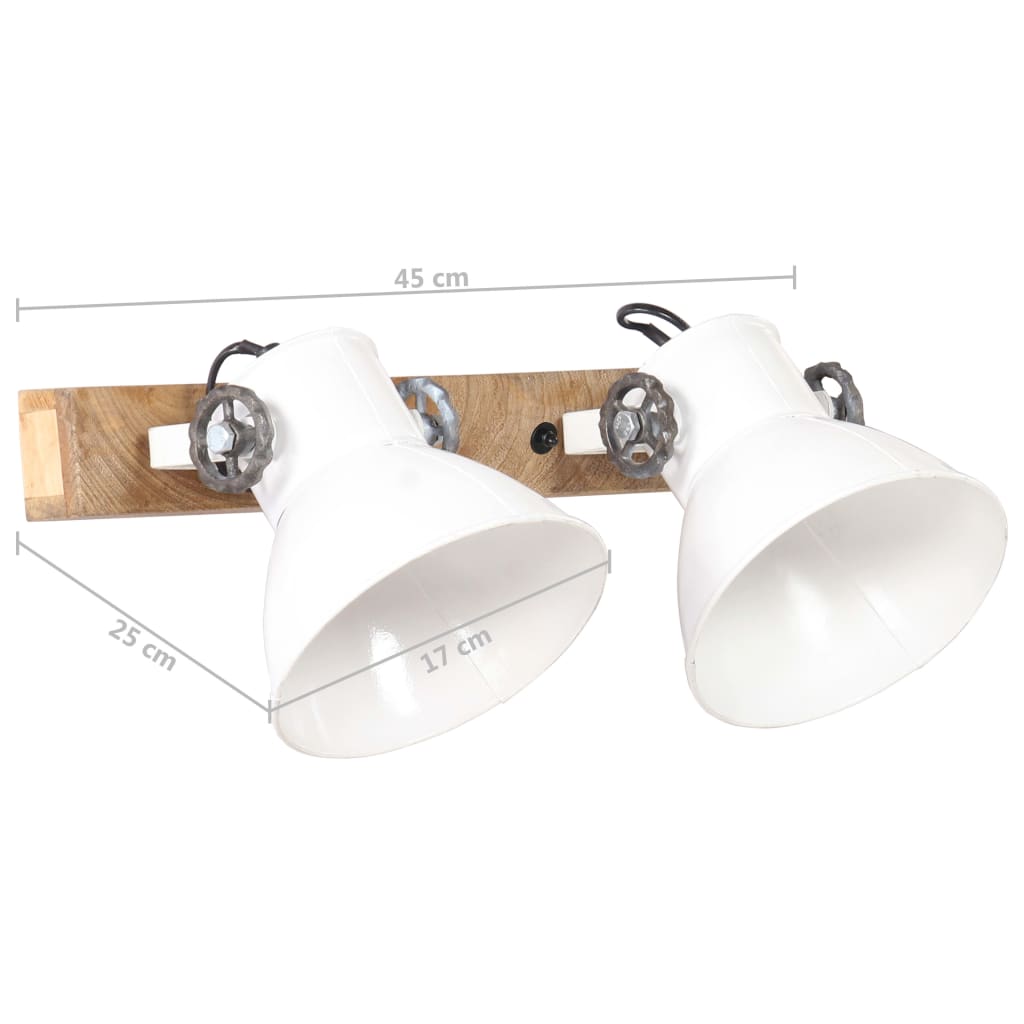 Wandlamp industrieel E27 45x25 cm wit is nu te koop bij PeponiXL, paradijselijk wonen!