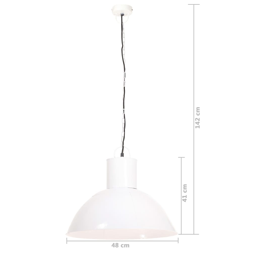 Hanglamp rond 25 W E27 48 cm wit is nu te koop bij PeponiXL, paradijselijk wonen!