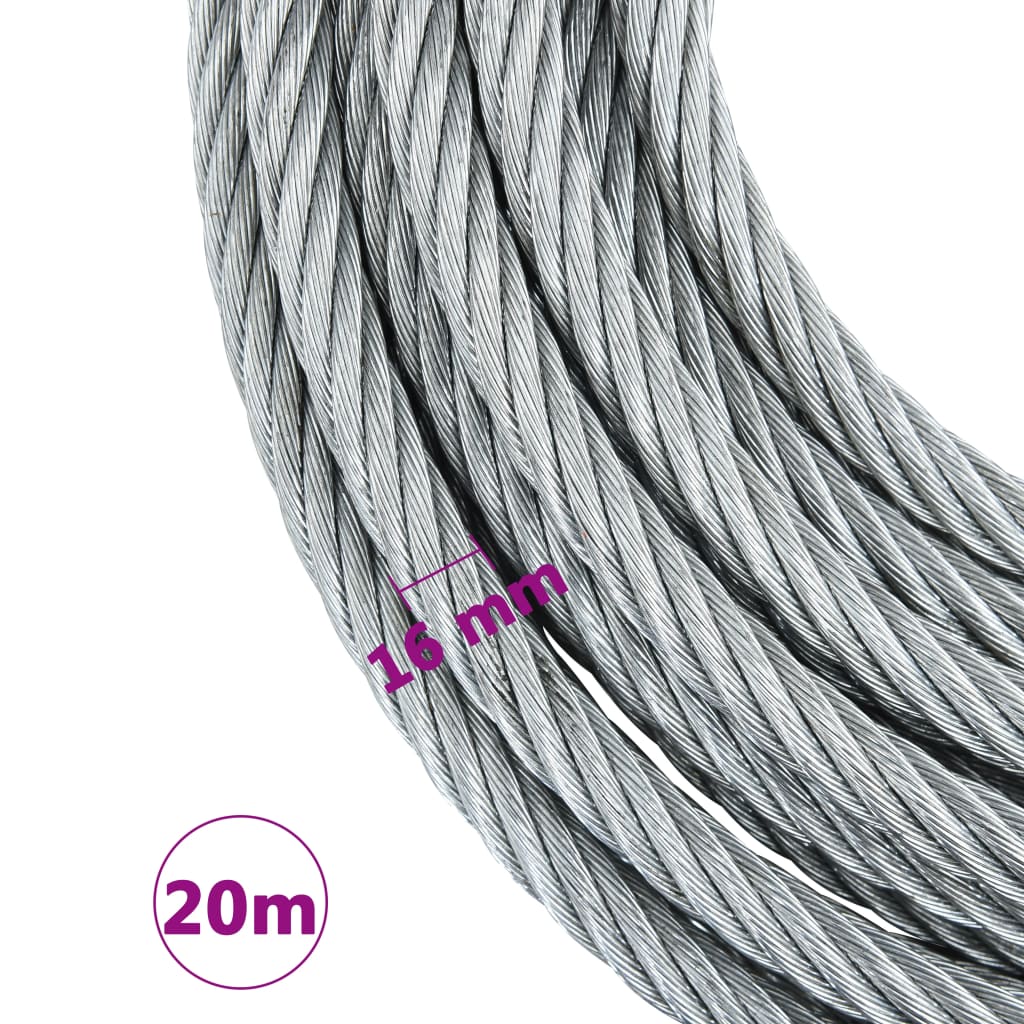 Staalkabel 3200 kg 20 m is nu te koop bij PeponiXL, paradijselijk wonen!
