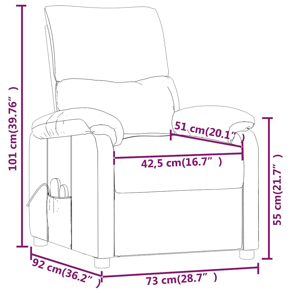 Massagestoel stof lichtgrijs is nu te koop bij PeponiXL, paradijselijk wonen!