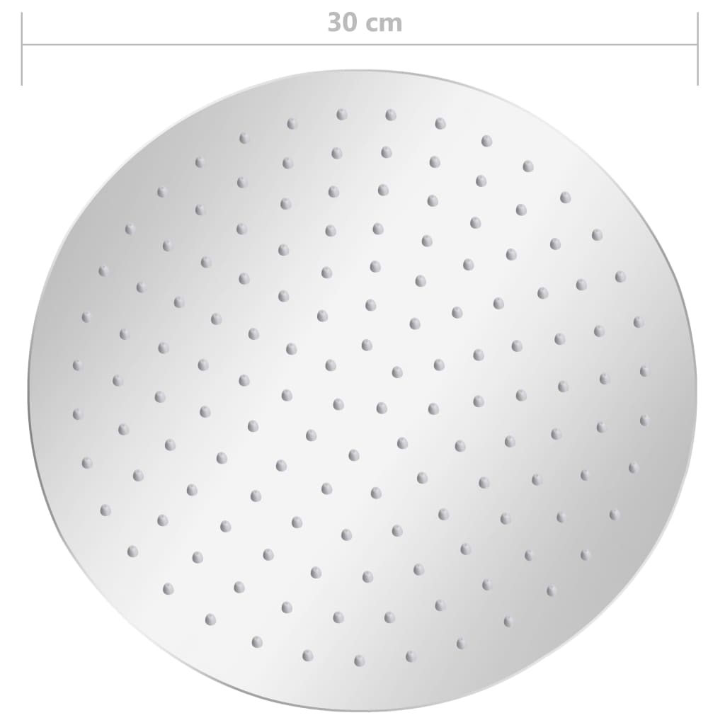 Regendouchekop rond 30 cm roestvrij staal 304 is nu te koop bij PeponiXL, paradijselijk wonen!