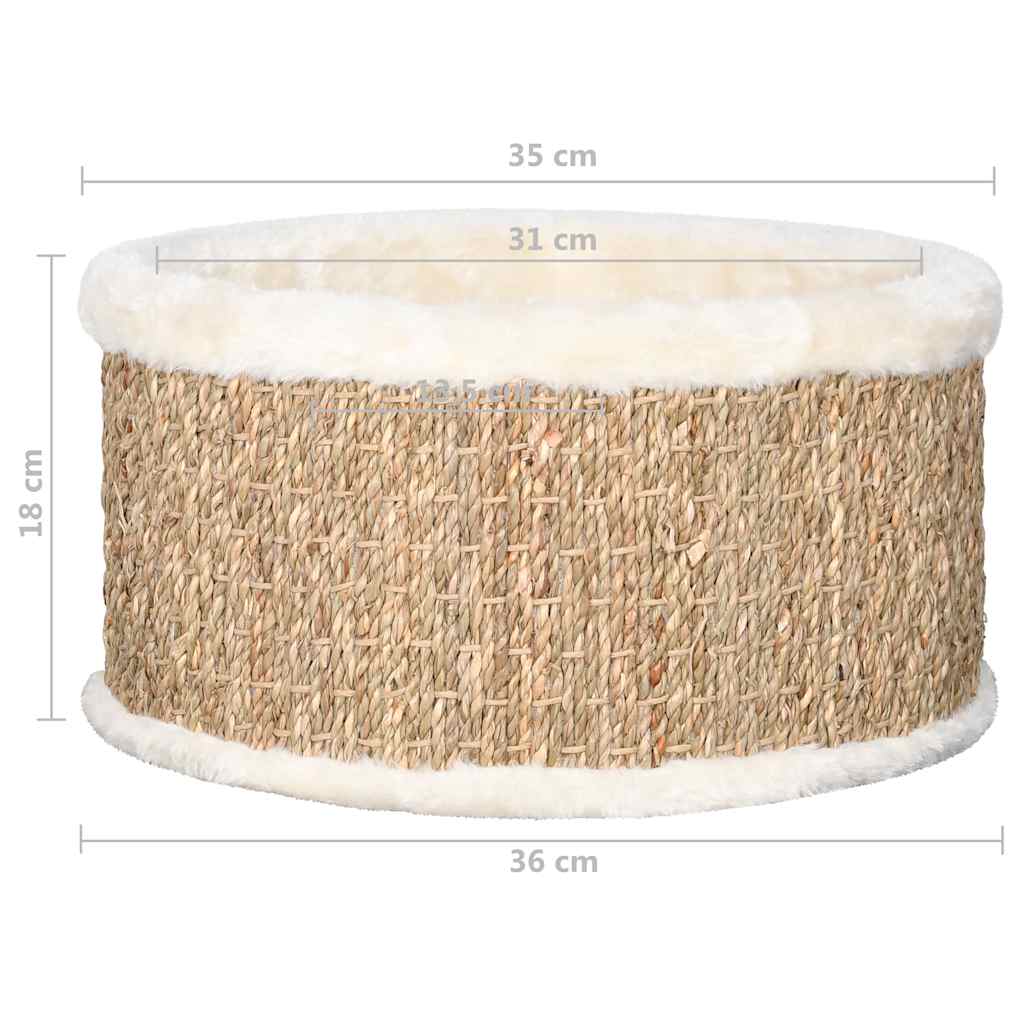 Kattenmand rond 36 cm zeegras is nu te koop bij PeponiXL, paradijselijk wonen!