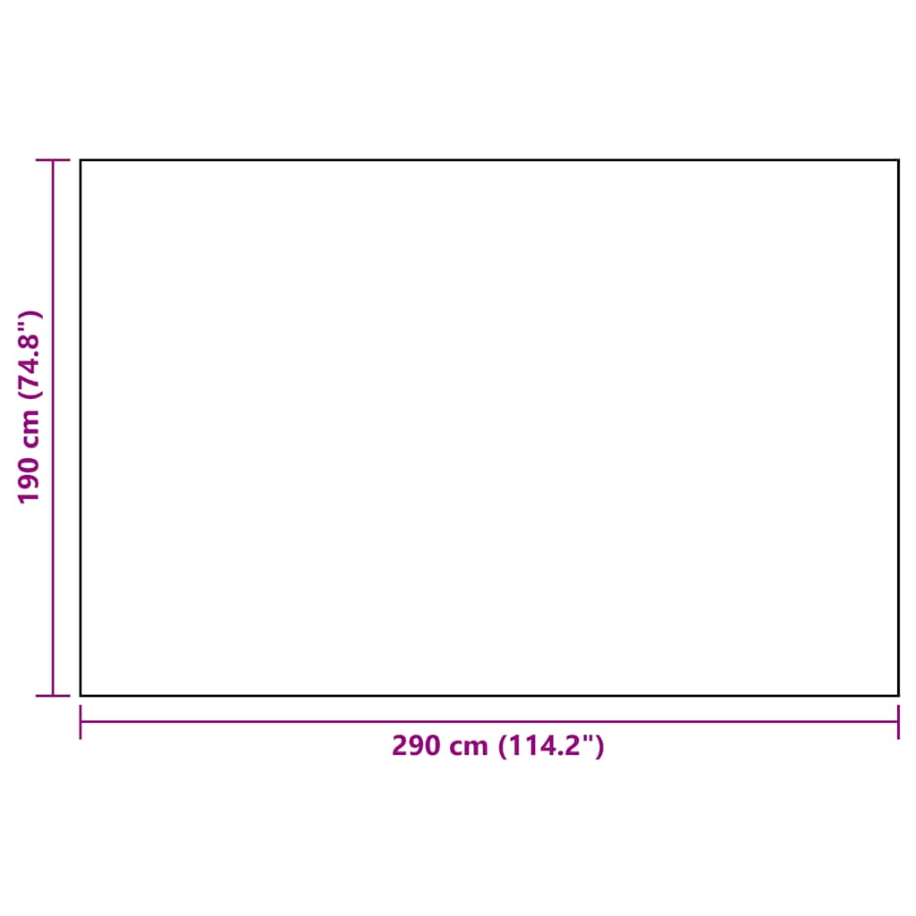 Buitenkleed ARAKIL 190x290 cm PP wit en zwart is nu te koop bij PeponiXL, paradijselijk wonen!