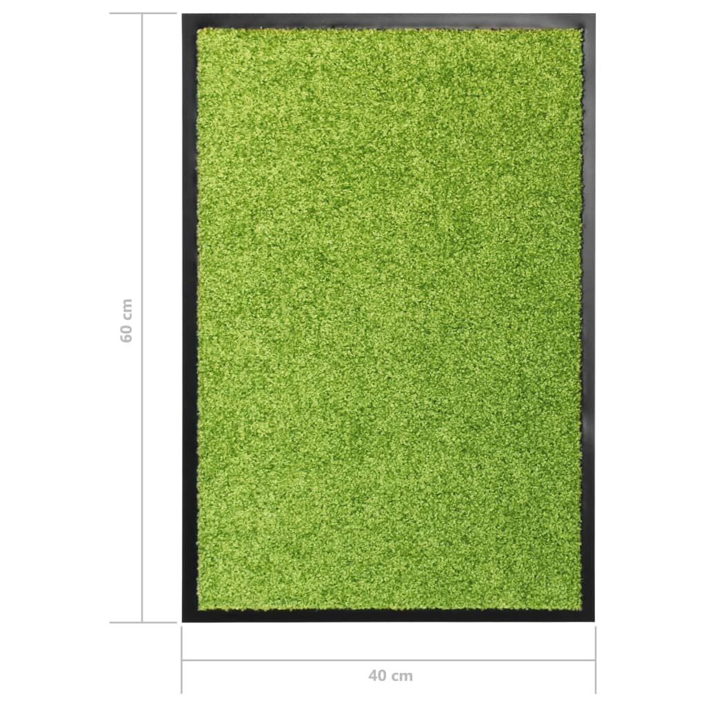 Deurmat wasbaar 40x60 cm groen is nu te koop bij PeponiXL, paradijselijk wonen!