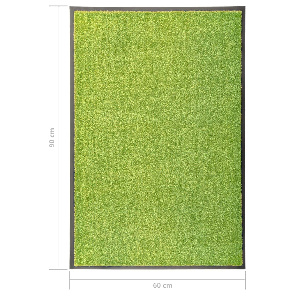 Deurmat wasbaar 60x90 cm groen is nu te koop bij PeponiXL, paradijselijk wonen!