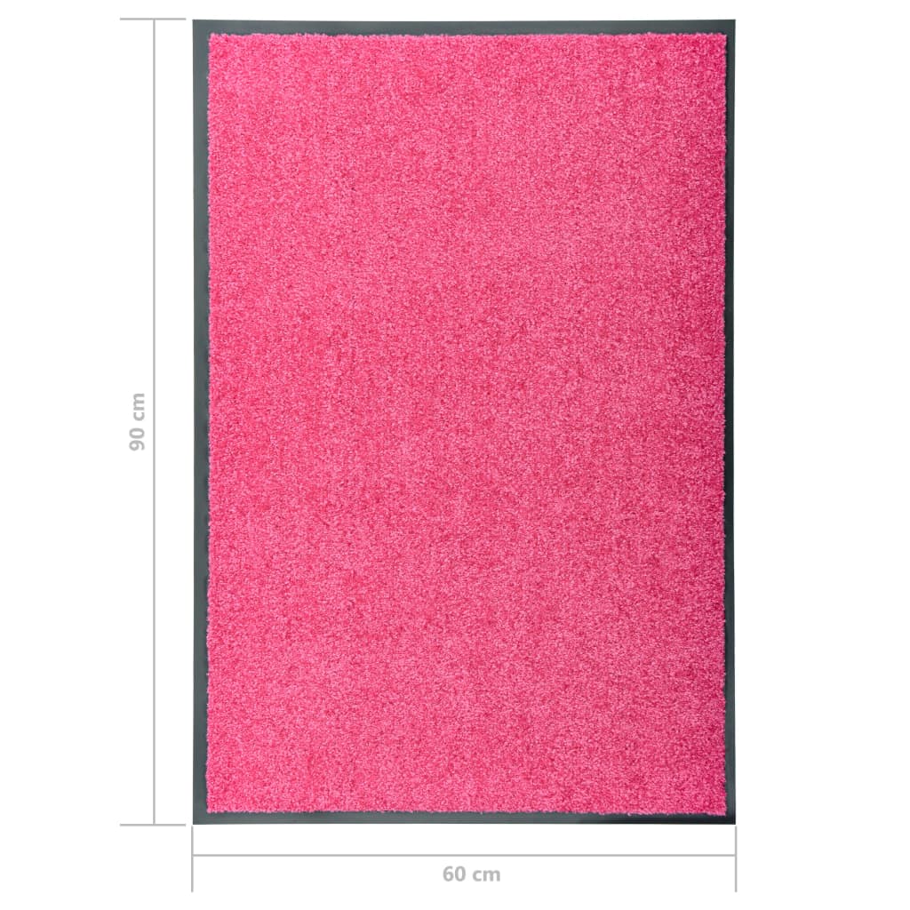 Deurmat wasbaar 60x90 cm roze is nu te koop bij PeponiXL, paradijselijk wonen!