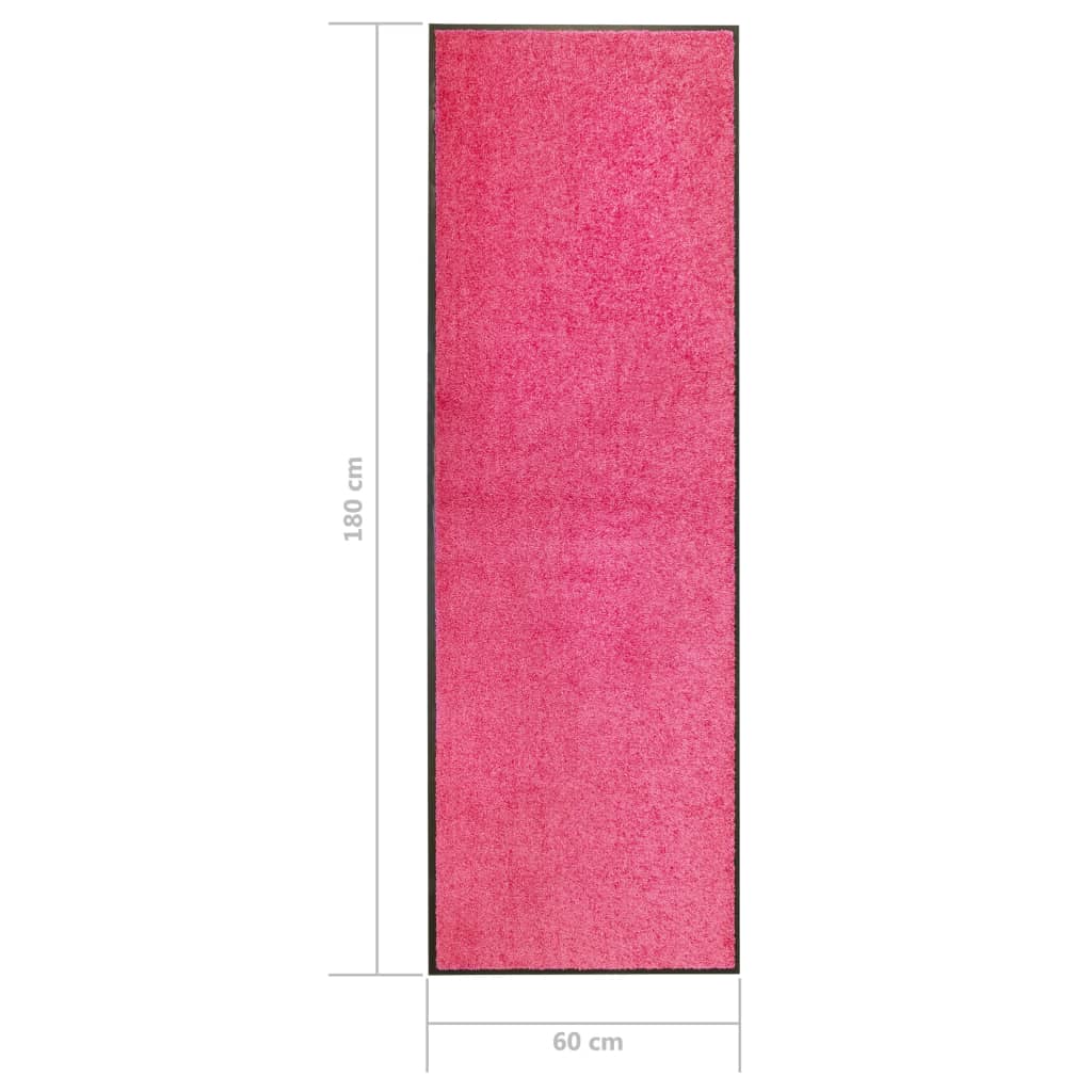 Deurmat wasbaar 60x180 cm roze is nu te koop bij PeponiXL, paradijselijk wonen!