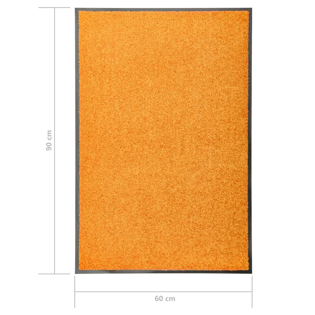 Deurmat wasbaar 60x90 cm oranje is nu te koop bij PeponiXL, paradijselijk wonen!