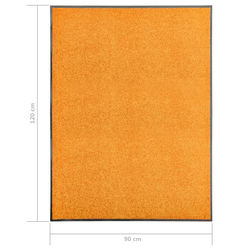 Deurmat wasbaar 90x120 cm oranje is nu te koop bij PeponiXL, paradijselijk wonen!