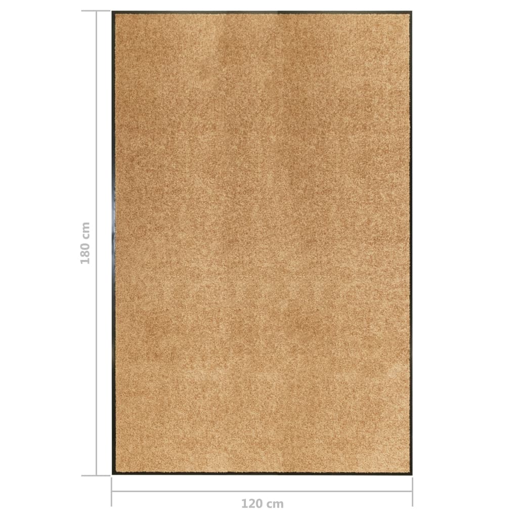 Deurmat wasbaar 120x180 cm crème is nu te koop bij PeponiXL, paradijselijk wonen!