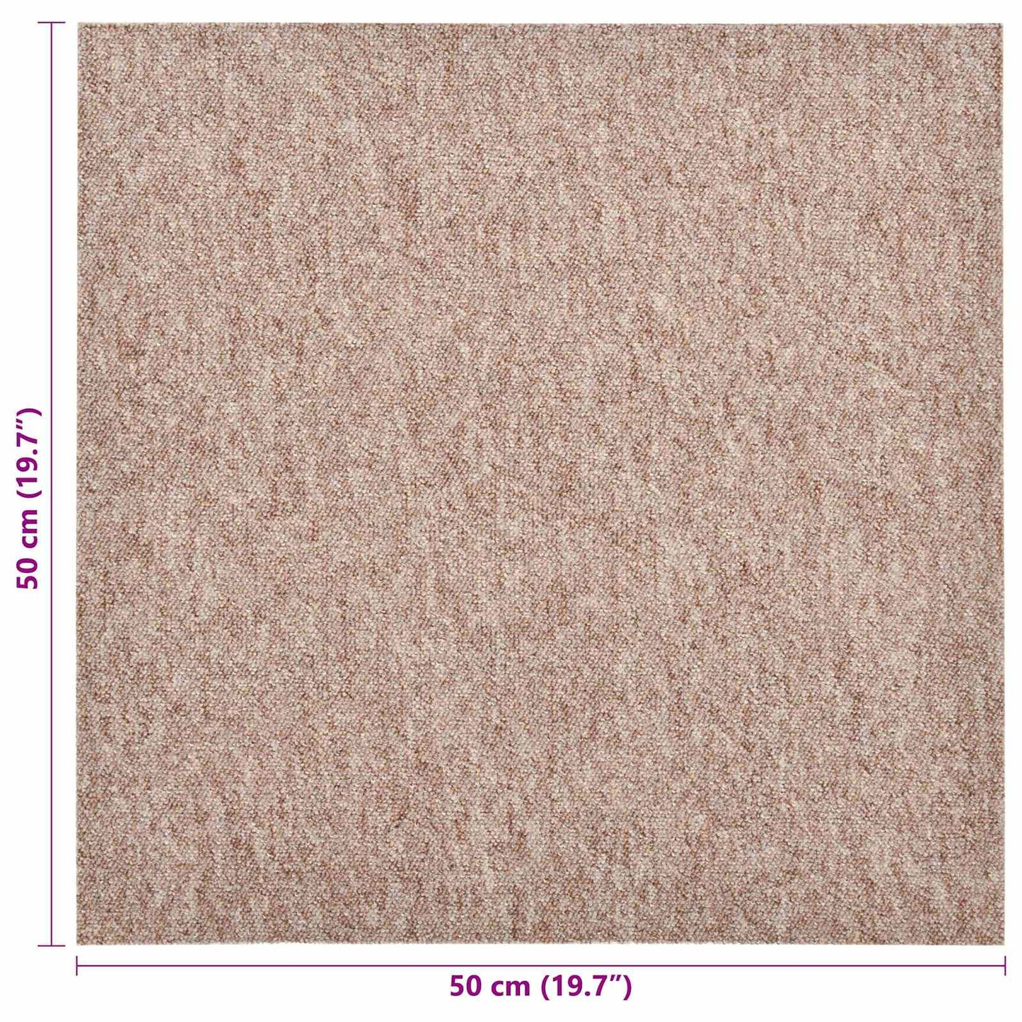 Tapijt 20 pcs Beige 50 x 50 cm 100% Polypropyleen is nu te koop bij PeponiXL, paradijselijk wonen!
