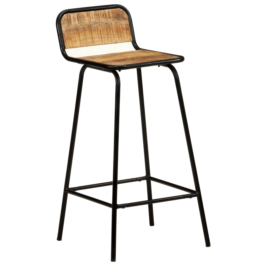 Barstoelen 4 st massief mangohout is nu te koop bij PeponiXL, paradijselijk wonen!
