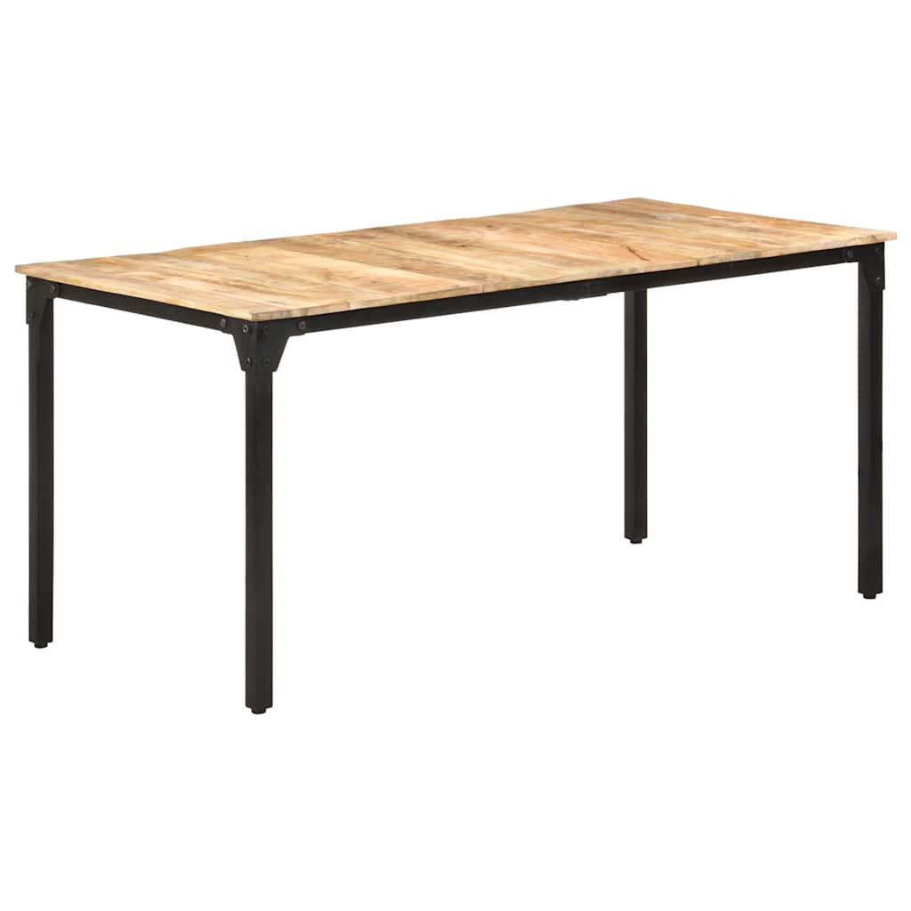 Eettafel 160x80x76 cm ruw mangohout is nu te koop bij PeponiXL, paradijselijk wonen!