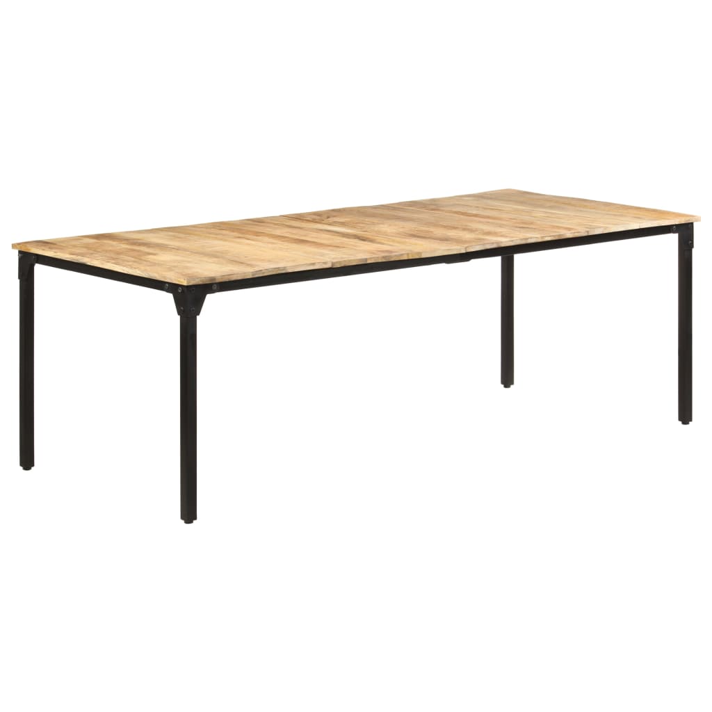 Eettafel 220x100x76 cm ruw mangohout is nu te koop bij PeponiXL, paradijselijk wonen!