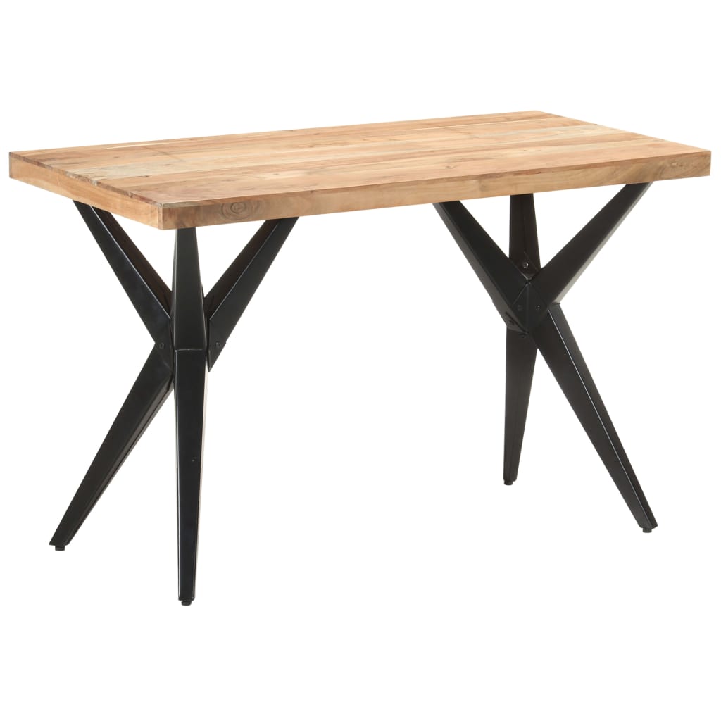 Eettafel 120x60x76 cm massief acaciahout is nu te koop bij PeponiXL, paradijselijk wonen!
