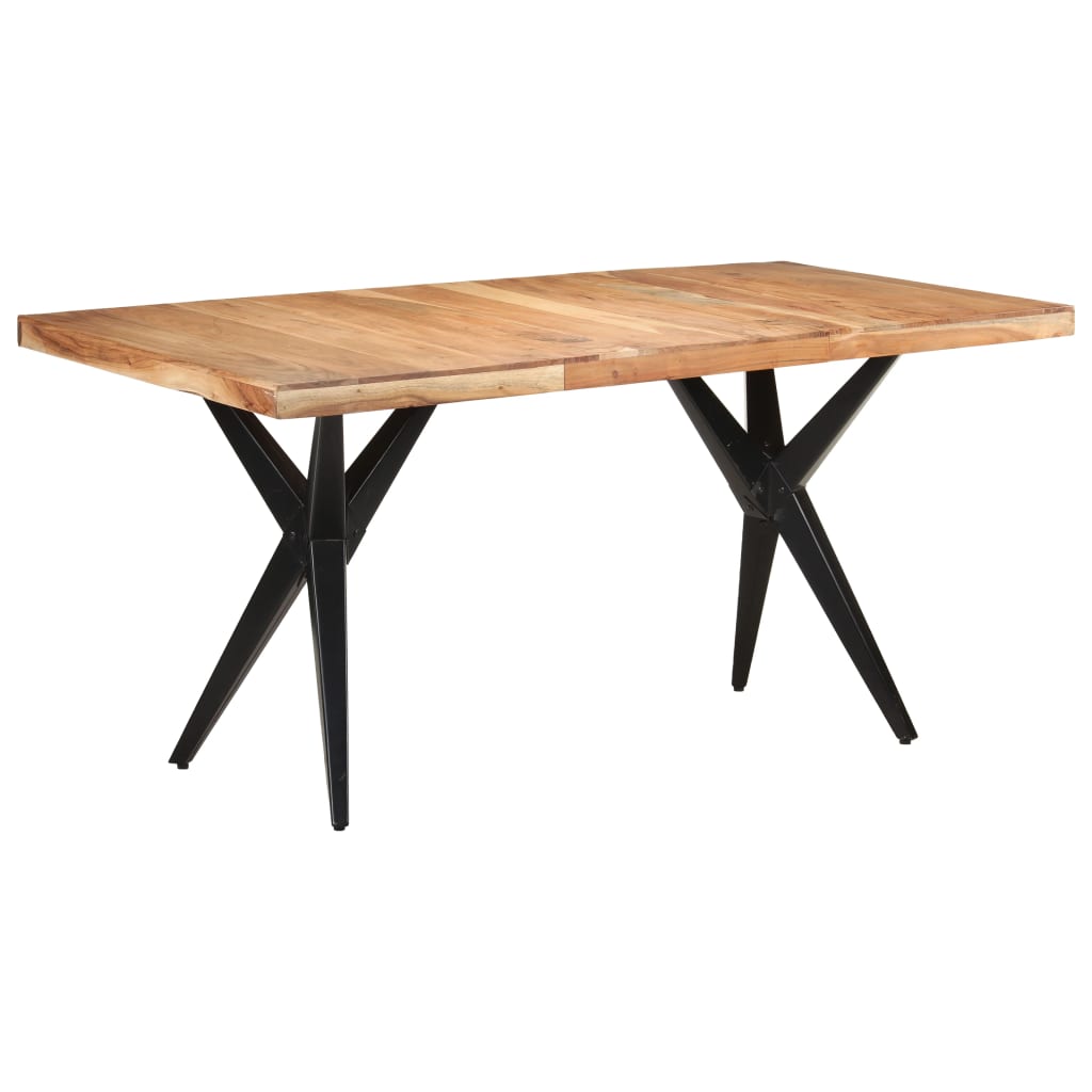 Eettafel 160x80x76 cm massief acaciahout is nu te koop bij PeponiXL, paradijselijk wonen!