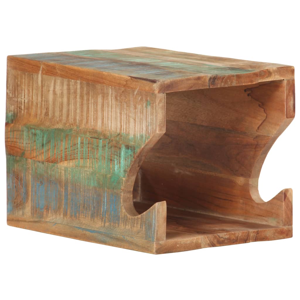 Wandfietsenrek 35x25x25 cm massief gerecycled hout is nu te koop bij PeponiXL, paradijselijk wonen!