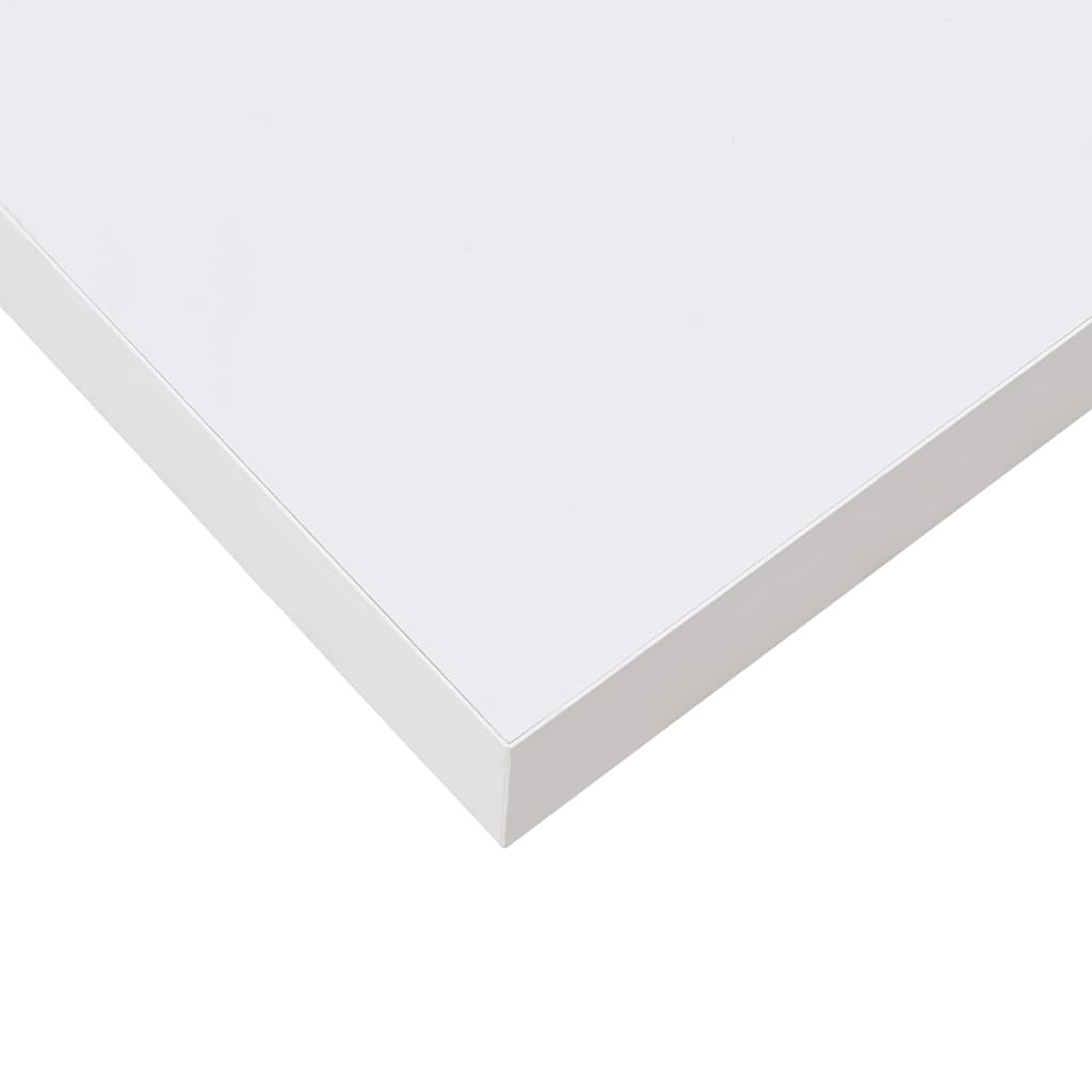 Wandschappen zwevend 2 st 80x23,5x3,8 cm MDF hoogglans wit is nu te koop bij PeponiXL, paradijselijk wonen!