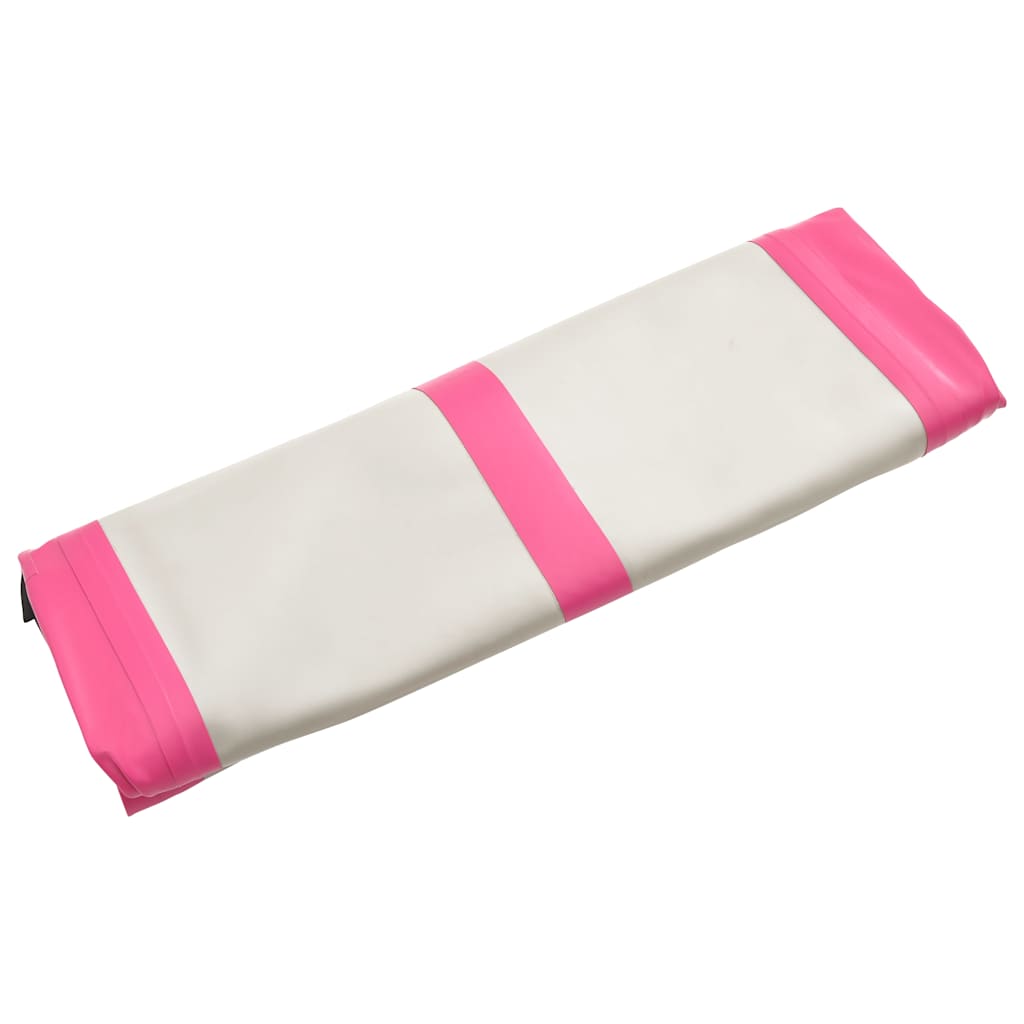 Gymnastiekmat met pomp opblaasbaar 700x100x20 cm PVC roze is nu te koop bij PeponiXL, paradijselijk wonen!