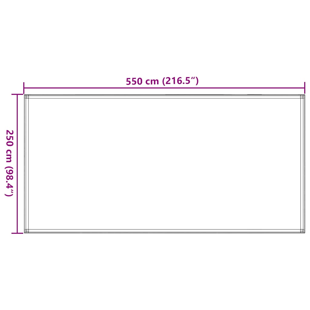 Tenttapijt 250x550 cm bruin is nu te koop bij PeponiXL, paradijselijk wonen!