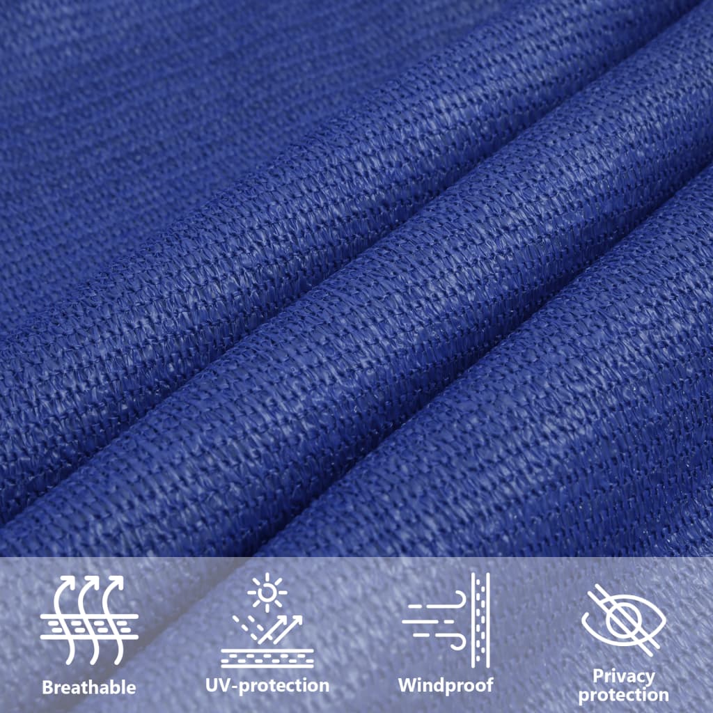 Zonnezeil rechthoekig 160 g/m² 2,5x5 m HDPE blauw is nu te koop bij PeponiXL, paradijselijk wonen!