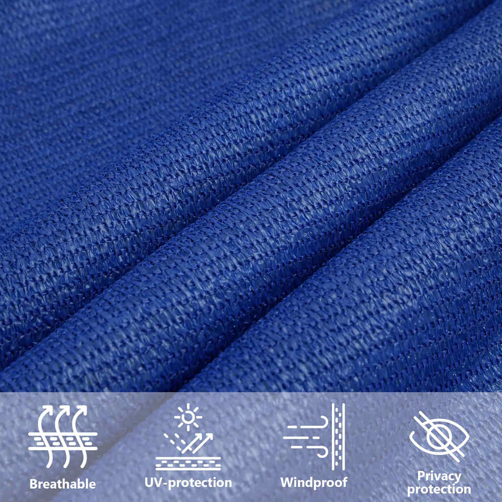 Zonnezeil 160 g/m² rechthoekig 3,5x4,5 m HDPE blauw is nu te koop bij PeponiXL, paradijselijk wonen!