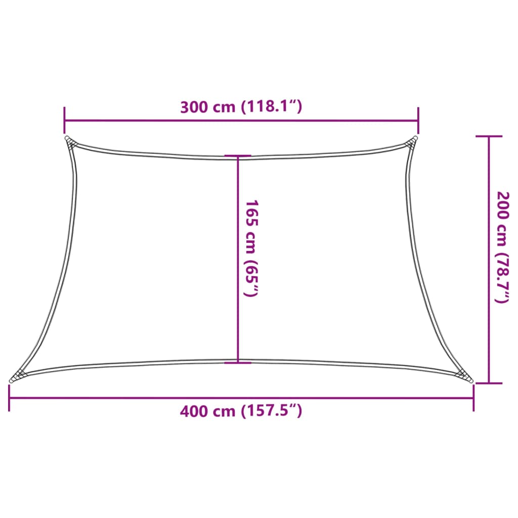 Zonnezeil 160 g/m² 3/4x2 m HDPE blauw is nu te koop bij PeponiXL, paradijselijk wonen!