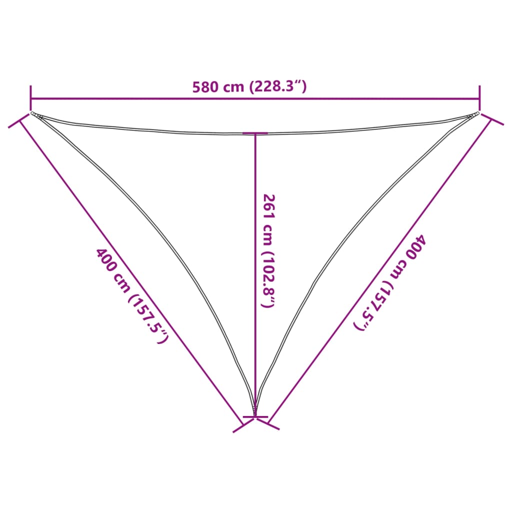 Zonnezeil 160 g/m² 4x4x5,8 m HDPE zwart is nu te koop bij PeponiXL, paradijselijk wonen!