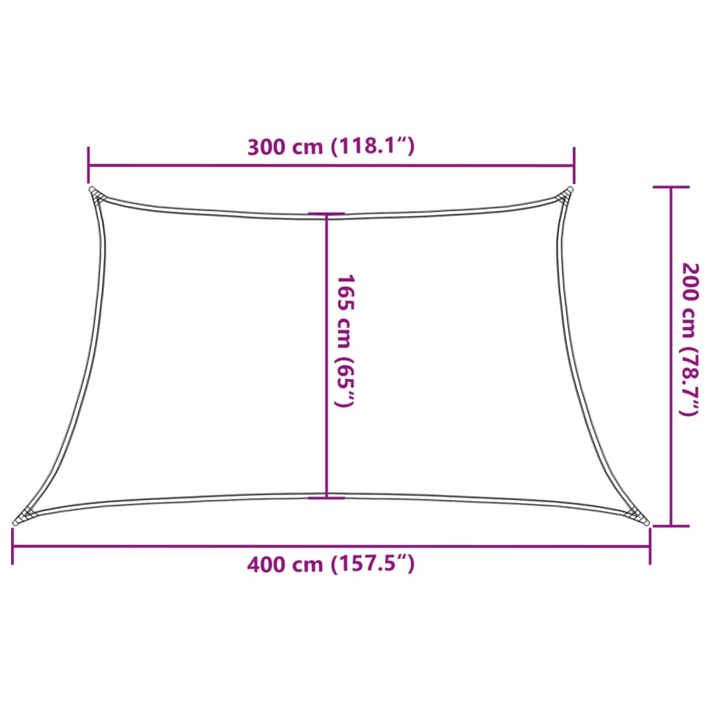 Zonnezeil 160 g/m² 3/4x2 m HDPE zwart is nu te koop bij PeponiXL, paradijselijk wonen!