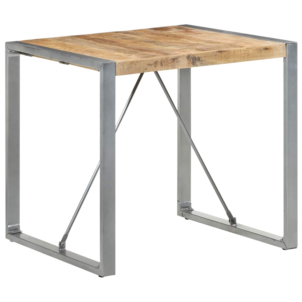 Eettafel 80x80x75 cm ruw mangohout is nu te koop bij PeponiXL, paradijselijk wonen!
