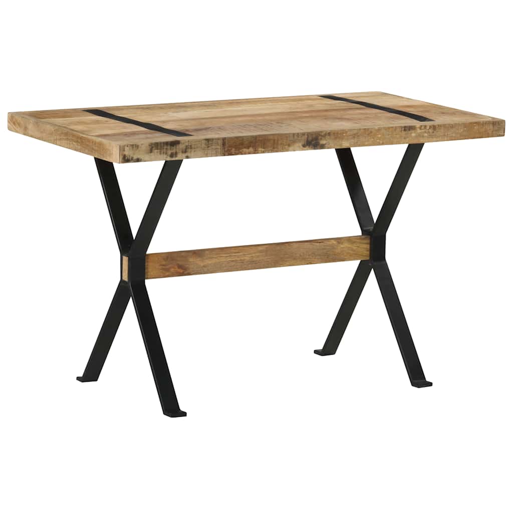 Eettafel 120x60x76 cm ruw mangohout is nu te koop bij PeponiXL, paradijselijk wonen!