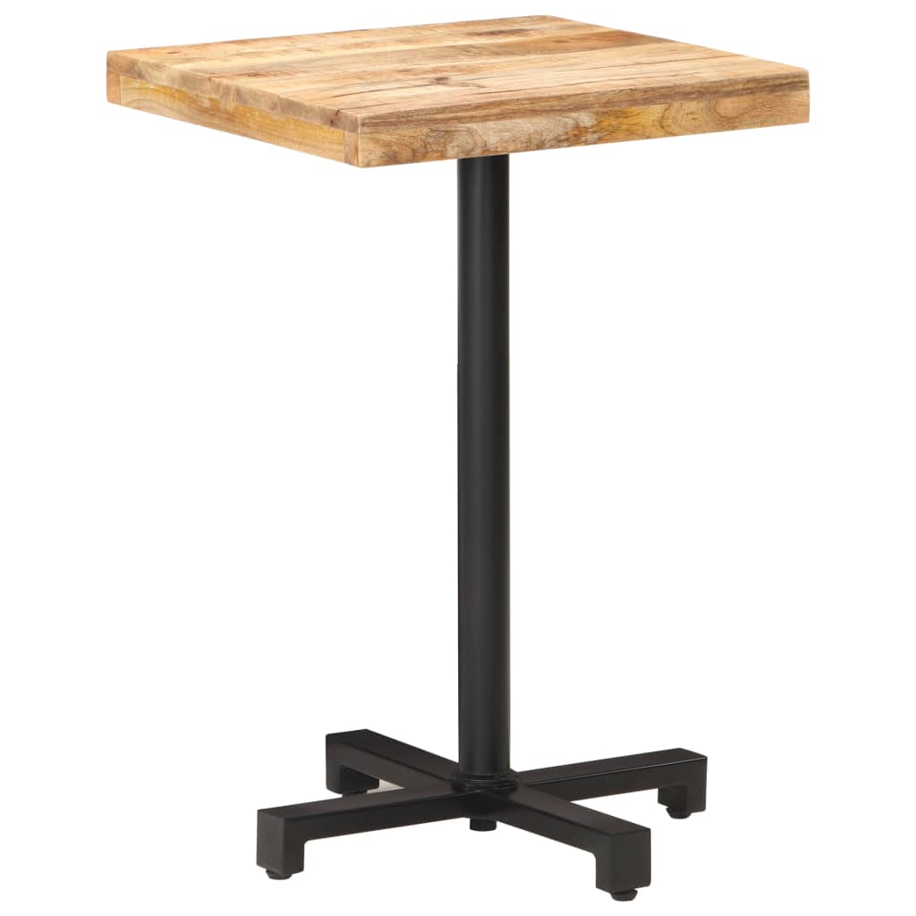 Bistrotafel vierkant 50x50x75 cm ruw mangohout is nu te koop bij PeponiXL, paradijselijk wonen!
