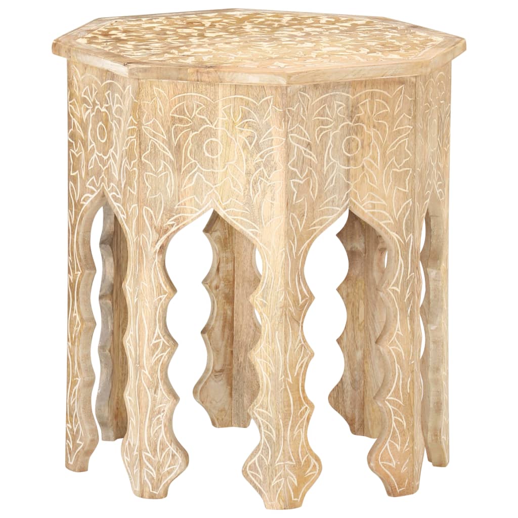 Bijzettafel Ø48 cm massief mangohout is nu te koop bij PeponiXL, paradijselijk wonen!
