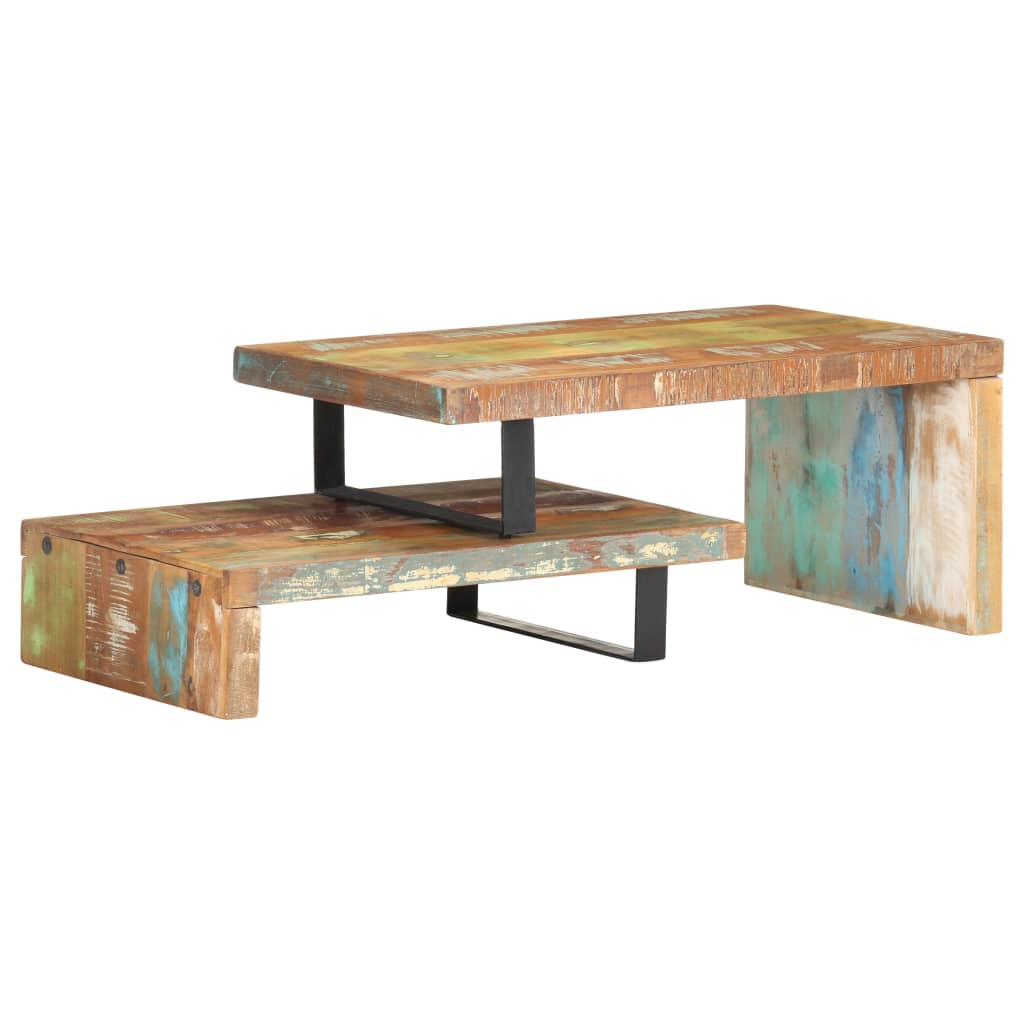 2-delige Salontafelset massief gerecycled hout is nu te koop bij PeponiXL, paradijselijk wonen!